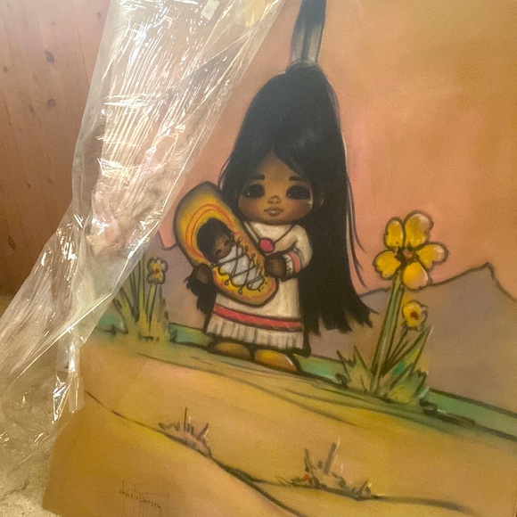 Chris Toffersey Native painting on velvet - Picture 1 of 4